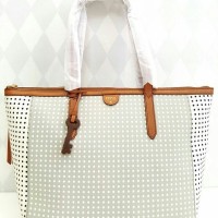 JUAL TAS FOSSIL SHOPPER SYDNEY MULTI WHITE AS ORIGINAL ASLI