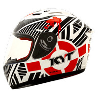 Helm KYT RC Seven RC7 Motif Black Red White Full Face RC 7