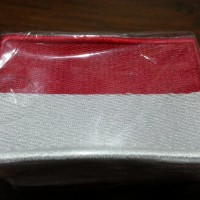 Jual Grosir Logo / Bedge / Bed / Bet Bordir Bendera Indonesia Murah