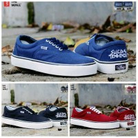 Sepatu casual vans ST premium (warna biru, hitam & merah)