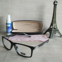 GRATIS LENSA(+/-) | Frame Kacamata Levis TR502 Black | Frame Minus/Plu