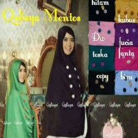 Hijab Qalisya Mentos Syari Syar'i Khimar Bergo Jilbab Instan