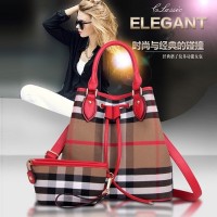 Y772 TAS SERUT KOSMETIK BRANDED KW REPLIKA WANITA BURBERRY 2 IN1 IMPOR