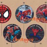 Jual Cupcake topper / toppers Spiderman / Spider-Man (Ulang Tahun / Party) Murah