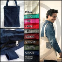 TOTE BAG / TOTEBAG / GOODY BAG CANVAS DRILL USA TEBAL POLOS RESLETING