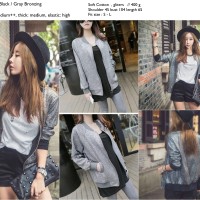 Jaket Bronzing Hitam,Abu Abu, cewek Murah Import, Casual