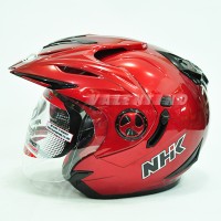 HELM NHK Aviator SL Red Maroon