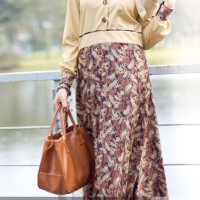 Jual Baju Batik Gamis Hijab Muslimah Batik Modern Untuk Pesta Kombinasi Murah