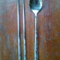 Jual SUJEO MOTIF BURUNG-Set Sendok Dan Sumpit Dari Korea Murah