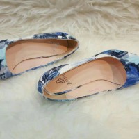Jual Sepatu kerja high heels/pump shoes import # Blue Murah