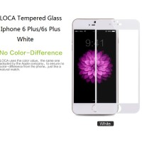 Jual Iphone 6 Plus/6s Plus Full Screen LOCA Tempered Glass WHITE Murah