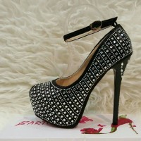 Jual Sepatu high heels/pump shoes import blink blink # Black Murah