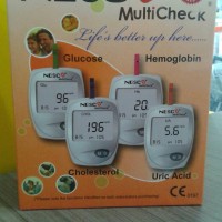 Jual NESCO GCU MULTI CHECK (ALAT CEK GULA DARAH, ASAM URAT DAN KOLESTROL Murah