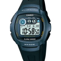 Casio Jam Tangan W210-1b Untuk Pria Sporty Elegan Vintage - biru - ori