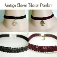 Jual Vintage Choker Tibatan Pendant Murah