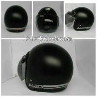 Helm Bogo Retro Klasik AIZO Hitam Polos SNI