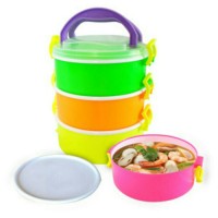 Jual Rantang plastik wadah tempat makanan 4 susun praktis tahan panas murah Murah