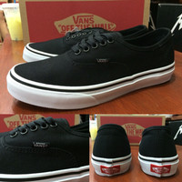Sepatu Vans Authentic Black Dop Original Premium Quality BNIB