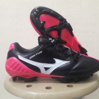 Sepatu Bola Mizuno Wave Ignitus 4 Black Pink FG Replika Impor Read
