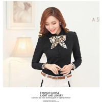 Kemeja Lengan Panjang Biru Muda,Putih,hitam Polos Mix Motif Leopard