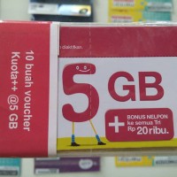 Jual Voucher Three 5GB, Kuota Internet 3 data Tri 5 GB 24 Jam + Pulsa 20rb Murah