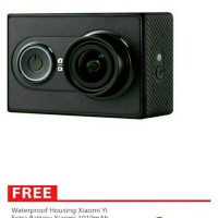 Jual Camera Xiaomi yi Internasional 16MP black edition full aksesoris. Murah