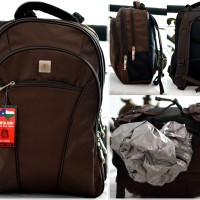 Jual Tas Ransel Polo pria Laptop rain cover traveling kerja kuliah sekolah Murah