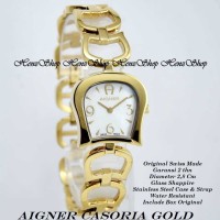 JAM TANGAN WANITA AIGNER CASORIA GOLD (ORIGINAL SWISS MADE)