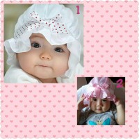 Jual Topi bayi polkadot Murah