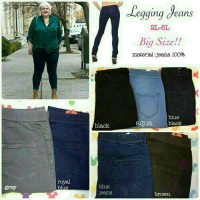 Jual BIG SIZE CELANA /LEGGING JEANS STRETCH 35 - 40 Murah