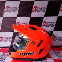 Helm MDS Super Pro Orange Full Face Fullface Cross Visor