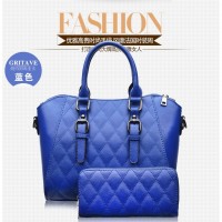 37092 BLUE PAKET HEMAT TAS DOMPET KULIT DIAMOND CANTIK NGANTOR WANITA