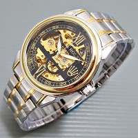 Jual Jam Tangan Pria Rolex Skeleton Romawi Murah