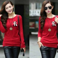 Baju Wanita / Kaos Perempuan / Cewek Blouse Red Panda