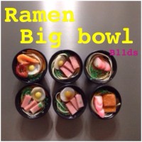 Miniatur Magnet/Tempelan kulkas Ramen Big Bowl
