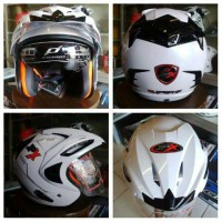 Helm JPX Original Double Visor Bkn INK KYT MDS NHK DLL