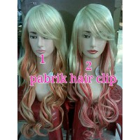 wig ombre curly 80cm/ hairclip/hair clip