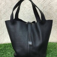 JUAL TAS HERMES PICOTIN BLACK MINI 20CM MIRROR QUALITY