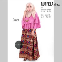 ruffela dress / gamis cantik / gamis pesta