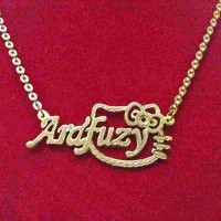 Kalung Nama Lapis Emas Kitty Gold |Fashion |Aksesoris |Jewelry |Unik