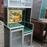 Lemari Rak Piring 2 Dua Pintu Super Aluminium Keramik Cantik Murah