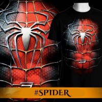Jual Kaos pria/distro/pakaian/switer/tshirt 3d film hero spiderman Murah