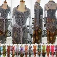 Jual Kebaya Modern set lengan panjang wisuda pesta muslim domas shanghai Murah