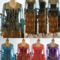 Jual kebaya modern set lengan panjang brokat tile cornelli wisuda domas Murah