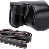 Jual Leather Case For Sony Alpha A5000/A5100 - Hitam Murah