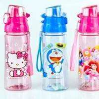 Jual Botol Minum Anak Karakter Hello Kitty / Botol Minum Doraemon 600ml Murah