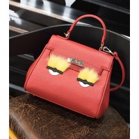 65982 TAS MERAH SATCHEL HERMES FENDI MONSTER GAUL TRENDY WANITA IMPORT