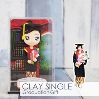Jual Hadiah Wisuda Graduation Clay Doll Miniatur Figure Boneka Murah