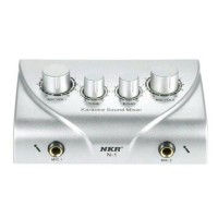 Jual Karaoke Sound Mixer Dual Mic Inputs With Cable N-1 Silver Murah