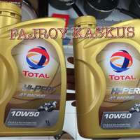 Oli Mesin Motor Total Hi-Perf 4T 10W-50 Fully Synthetic Asli Murah